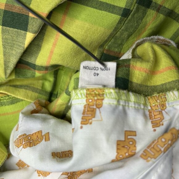 Loudmouth Shorts Mens 40 Green Yellow Plaid Golf Casual 100% Cotton Summer Fun - Picture 4 of 10